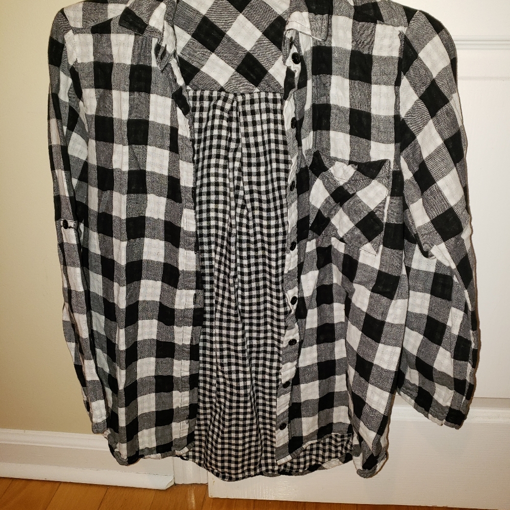 CC California plaid shirt XS